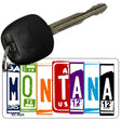 Montana License Plate Tag Art Metal Novelty Aluminum Key Chain KC-5525