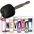 Nevada License Plate Tag Art Metal Novelty Aluminum Key Chain KC-5527