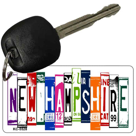 New Hampshire License Plate Tag Art Metal Novelty Aluminum Key Chain KC-5528