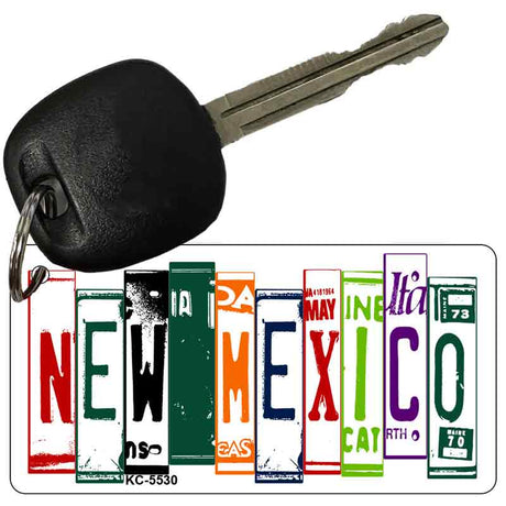 New Mexico License Plate Tag Art Metal Novelty Aluminum Key Chain KC-5530