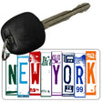 New York License Plate Tag Art Metal Novelty Aluminum Key Chain KC-5531