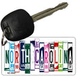 North Carolina License Plate Tag Art Metal Novelty Aluminum Key Chain KC-5532