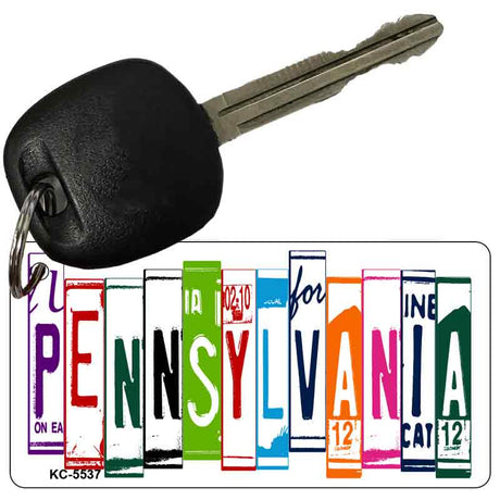 Pennsylvania License Plate Tag Art Metal Novelty Aluminum Key Chain KC-5537