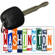 Washington License Plate Tag Art Metal Novelty Aluminum Key Chain KC-5546