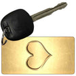 Gold Heart Novelty Metal Key Chain KC-5705