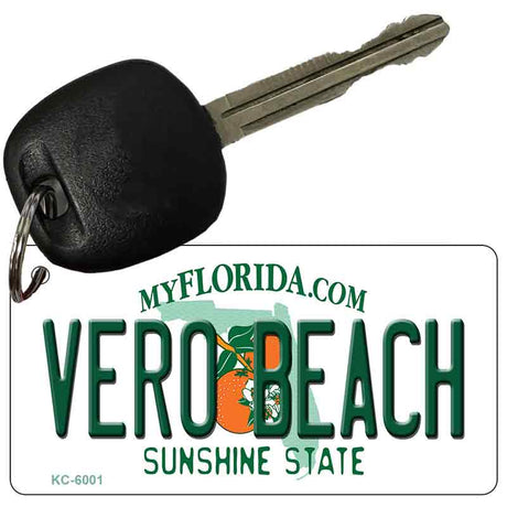 Vero Beach Florida State License Plate Tag Key Chain KC-6001