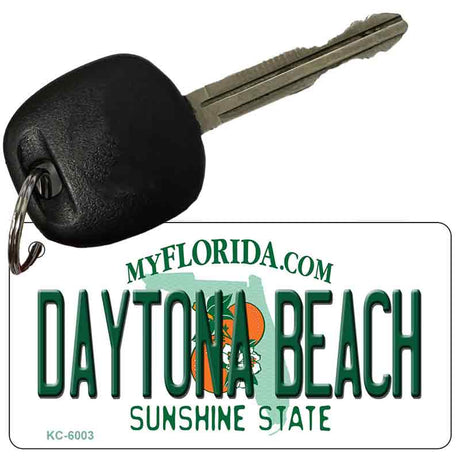 Daytona Beach Florida State License Plate Tag Key Chain KC-6003