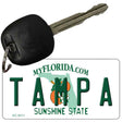 Tampa Florida State License Plate Tag Key Chain KC-6011