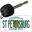 St Petersburg Florida State License Plate Tag Key Chain KC-6014