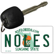 Noles Florida State License Plate Tag Key Chain KC-6019