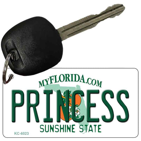 Princess Florida State License Plate Tag Key Chain KC-6023