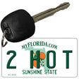 2 Hot Florida State License Plate Tag Key Chain KC-6025