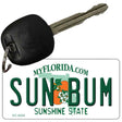 Sun Bum Florida State License Plate Tag Key Chain KC-6026