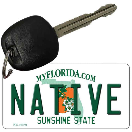 Native Florida State License Plate Tag Key Chain KC-6029