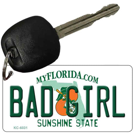 Bad Girl Florida State License Plate Tag Key Chain KC-6031