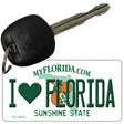 I Love Florida State License Plate Tag Key Chain KC-6032