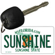 Sunshine Florida State License Plate Tag Key Chain KC-6033