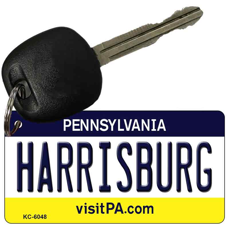 Harrisburg Pennsylvania State License Plate Tag Key Chain KC-6048