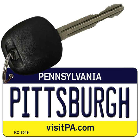 Pittsburgh Pennsylvania State License Plate Tag Key Chain KC-6049