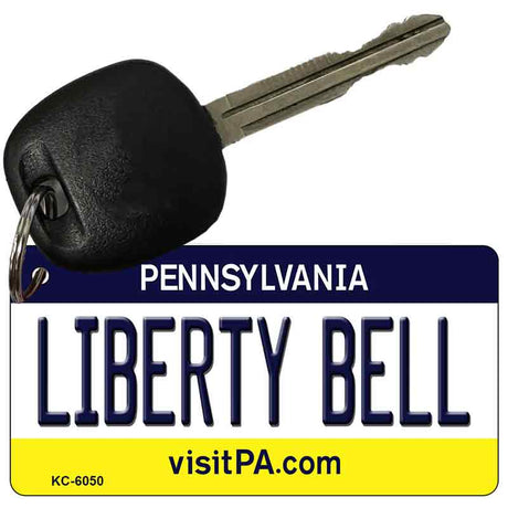 Liberty Bell Pennsylvania State License Plate Tag Key Chain KC-6050