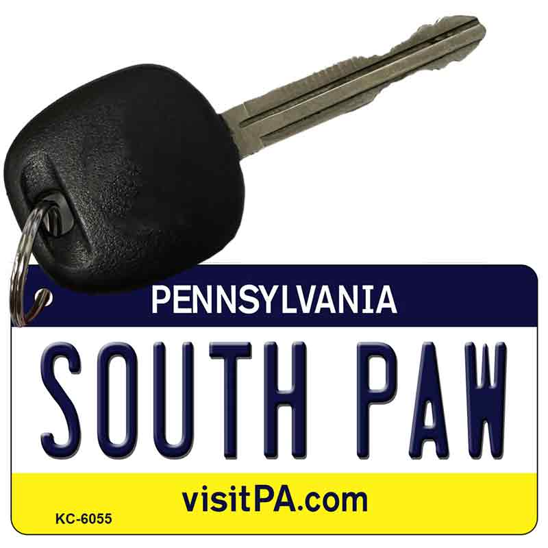 South Paw Pennsylvania State License Plate Tag Key Chain KC-6055