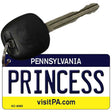 Princess Pennsylvania State License Plate Tag Key Chain KC-6060