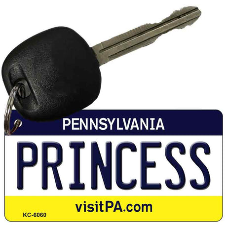 Princess Pennsylvania State License Plate Tag Key Chain KC-6060