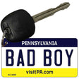 Bad Boy Pennsylvania State License Plate Tag Key Chain KC-6065