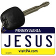 Jesus Pennsylvania State License Plate Tag Key Chain KC-6070