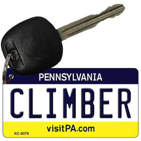 Climber Pennsylvania State License Plate Tag Key Chain KC-6078