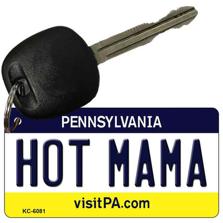 Hot Mama Pennsylvania State License Plate Tag Key Chain KC-6081