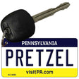 Pretzel Pennsylvania State License Plate Tag Key Chain KC-6083