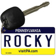 Rocky Pennsylvania State License Plate Tag Key Chain KC-6084