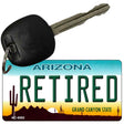 Retired Arizona State License Plate Tag Key Chain KC-6092