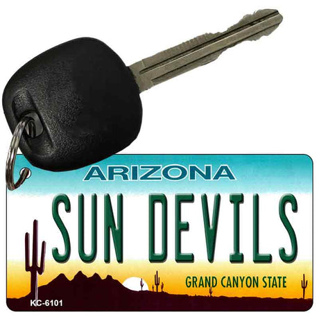 Sun Devils Arizona State License Plate Tag Key Chain KC-6101