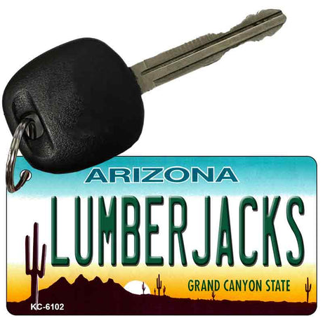 Lumberjacks Arizona State License Plate Tag Key Chain KC-6102