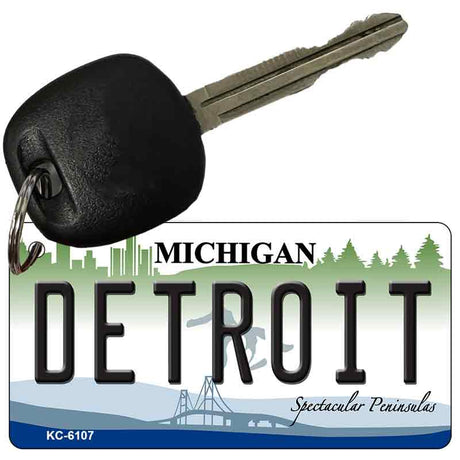 Detroit Michigan State License Plate Tag Novelty Key Chain KC-6107