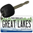 Great Lakes Michigan State License Plate Tag Novelty Key Chain KC-6112