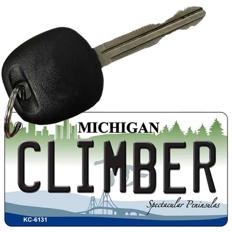 Climber Michigan State License Plate Tag Novelty Key Chain KC-6131