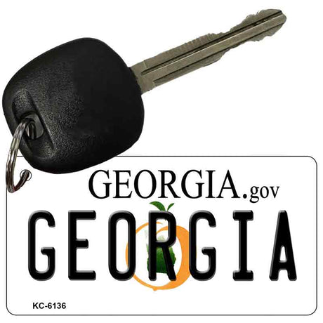 Georgia State License Plate Tag Novelty Key Chain KC-6136