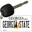 Georgia State University License Plate Tag Novelty Key Chain KC-6137