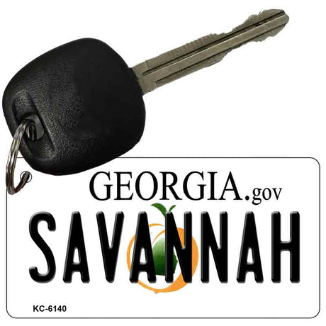 Savannah Georgia State License Plate Tag Novelty Key Chain KC-6140