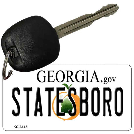 Statesboro Georgia State License Plate Tag Novelty Key Chain KC-6143