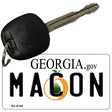 Macon Georgia State License Plate Tag Novelty Key Chain KC-6145