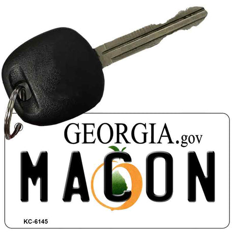 Macon Georgia State License Plate Tag Novelty Key Chain KC-6145