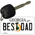 Best Dad Georgia State License Plate Tag Novelty Key Chain KC-6150