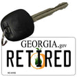 Retired Georgia State License Plate Tag Novelty Key Chain KC-6152