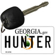 Hunter Georgia State License Plate Tag Novelty Key Chain KC-6154