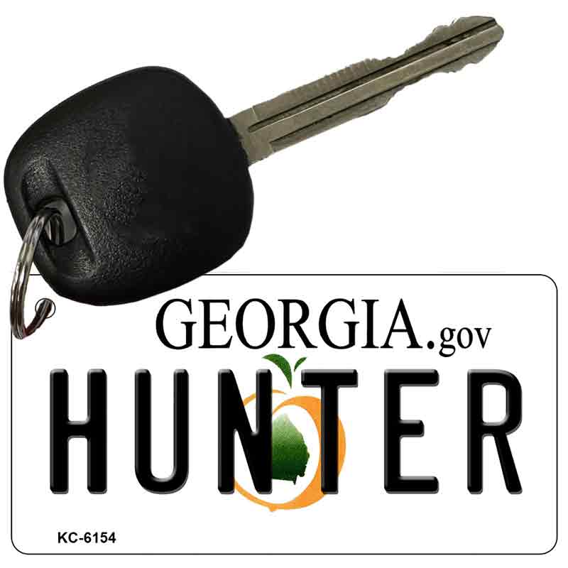 Hunter Georgia State License Plate Tag Novelty Key Chain KC-6154