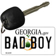 Bad Boy Georgia State License Plate Tag Novelty Key Chain KC-6157